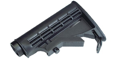CS4 Retractable Stock-BK (Incl. Stock Tube, Marui Ver.)