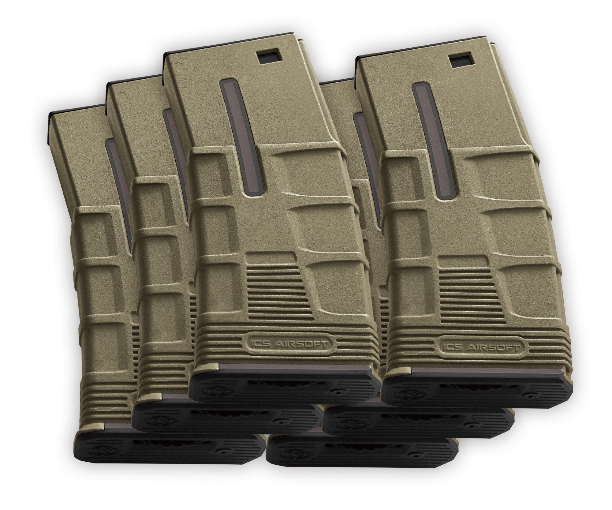 T Tactical Hi-Cap Magazine-TAN (300 Rounds, 6pcs/Box)