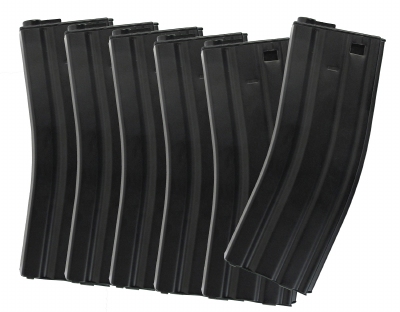 CS4 Metal Mid-Cap Magazine-BK (120 Rounds, 6pcs/Box)