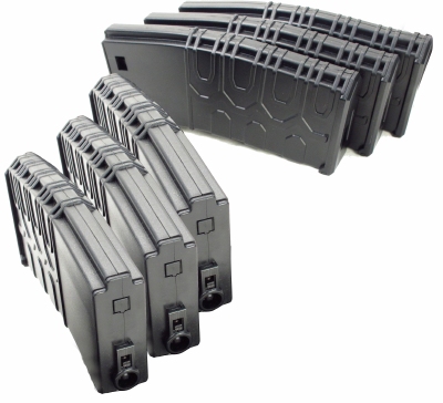 T4 Tactical Hi-Cap Magazine-BK (300 Rounds)-6pcs/Box